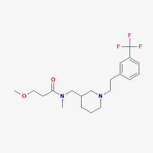 3-methoxy-N-methyl-N-[(1-{2-[3-(trifluoromethyl)phenyl]ethyl}-3-piperidinyl)methyl]propanamide