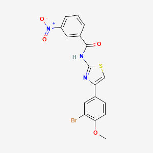 N-[4-(3-bromo-4-methoxyphenyl)-1,3-thiazol-2-yl]-3-nitrobenzamide