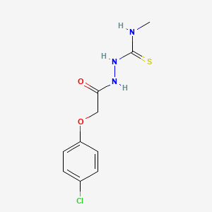 molecular formula C10H12ClN3O2S B6039117 2-[(4-chlorophenoxy)acetyl]-N-methylhydrazinecarbothioamide CAS No. 588687-49-4