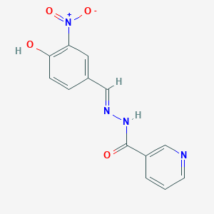 molecular formula C13H10N4O4 B6039129 N'-(4-hydroxy-3-nitrobenzylidene)nicotinohydrazide 