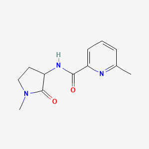 molecular formula C12H15N3O2 B6039135 6-methyl-N-(1-methyl-2-oxo-3-pyrrolidinyl)-2-pyridinecarboxamide 