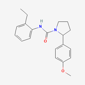 molecular formula C20H24N2O2 B6039268 N-(2-ethylphenyl)-2-(4-methoxyphenyl)-1-pyrrolidinecarboxamide 