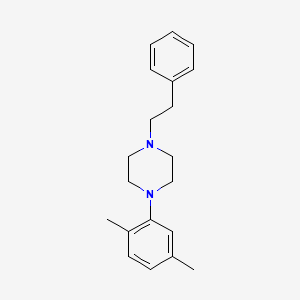 molecular formula C20H26N2 B6039278 1-(2,5-dimethylphenyl)-4-(2-phenylethyl)piperazine 