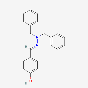 molecular formula C21H20N2O B6039281 4-hydroxybenzaldehyde dibenzylhydrazone 
