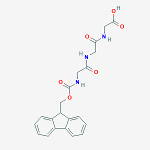 molecular formula C21H21N3O6 B060393 Fmoc-Gly-Gly-Gly-OH CAS No. 170941-79-4