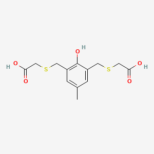 molecular formula C13H16O5S2 B6039334 2,2'-[(2-hydroxy-5-methyl-1,3-phenylene)bis(methylenethio)]diacetic acid 