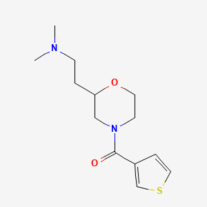 molecular formula C13H20N2O2S B6039367 N,N-dimethyl-2-[4-(3-thienylcarbonyl)-2-morpholinyl]ethanamine 