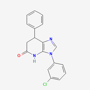 3-(3-chlorophenyl)-7-phenyl-3,4,6,7-tetrahydro-5H-imidazo[4,5-b]pyridin-5-one