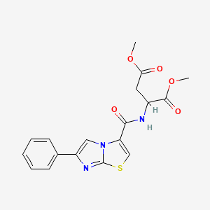 dimethyl N-[(6-phenylimidazo[2,1-b][1,3]thiazol-3-yl)carbonyl]aspartate