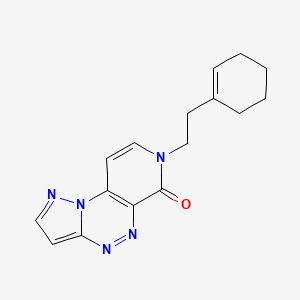 7-[2-(1-cyclohexen-1-yl)ethyl]pyrazolo[5,1-c]pyrido[4,3-e][1,2,4]triazin-6(7H)-one