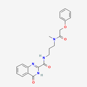 4-hydroxy-N-{3-[methyl(phenoxyacetyl)amino]propyl}quinazoline-2-carboxamide