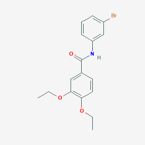 molecular formula C17H18BrNO3 B6039525 N-(3-bromophenyl)-3,4-diethoxybenzamide 