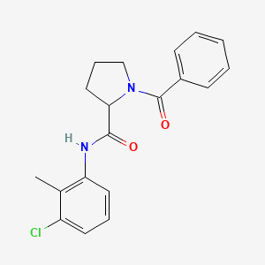 1-benzoyl-N-(3-chloro-2-methylphenyl)prolinamide