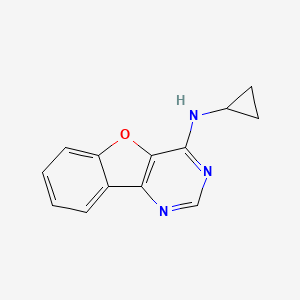 molecular formula C13H11N3O B6039564 N-cyclopropyl[1]benzofuro[3,2-d]pyrimidin-4-amine 
