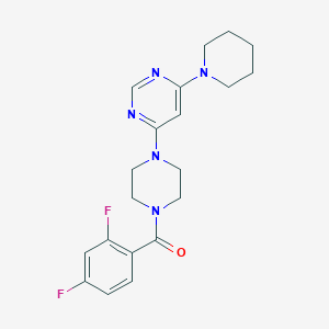 4-[4-(2,4-difluorobenzoyl)-1-piperazinyl]-6-(1-piperidinyl)pyrimidine