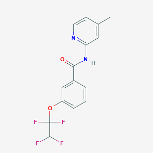 molecular formula C15H12F4N2O2 B6039569 N-(4-methyl-2-pyridinyl)-3-(1,1,2,2-tetrafluoroethoxy)benzamide 