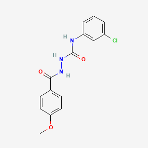 N-(3-chlorophenyl)-2-(4-methoxybenzoyl)hydrazinecarboxamide