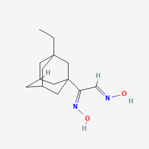 molecular formula C14H22N2O2 B6039580 (3-ethyl-1-adamantyl)(hydroxyimino)acetaldehyde oxime 