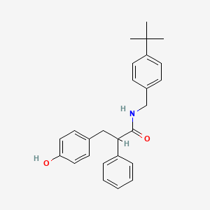 molecular formula C26H29NO2 B6039584 N-(4-tert-butylbenzyl)-3-(4-hydroxyphenyl)-2-phenylpropanamide 