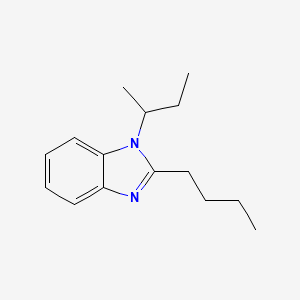 molecular formula C15H22N2 B6039605 2-butyl-1-sec-butyl-1H-benzimidazole 