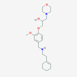 1-[4-({[2-(1-cyclohexen-1-yl)ethyl]amino}methyl)-2-methoxyphenoxy]-3-(4-morpholinyl)-2-propanol