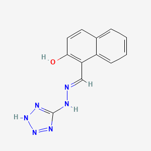 molecular formula C12H10N6O B6039615 2-hydroxy-1-naphthaldehyde 1H-tetrazol-5-ylhydrazone 