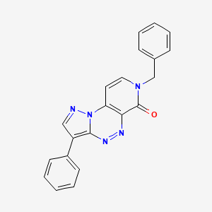 molecular formula C21H15N5O B6039650 7-benzyl-3-phenylpyrazolo[5,1-c]pyrido[4,3-e][1,2,4]triazin-6(7H)-one 