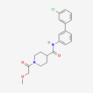 molecular formula C21H23ClN2O3 B6039685 N-(3'-chloro-3-biphenylyl)-1-(methoxyacetyl)-4-piperidinecarboxamide 