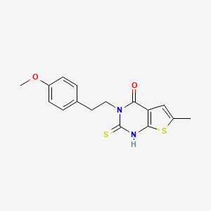 2-mercapto-3-[2-(4-methoxyphenyl)ethyl]-6-methylthieno[2,3-d]pyrimidin-4(3H)-one