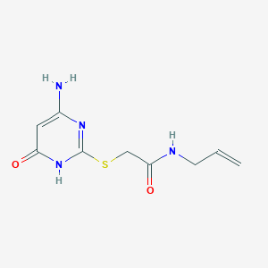 N-allyl-2-[(4-amino-6-oxo-1,6-dihydro-2-pyrimidinyl)thio]acetamide