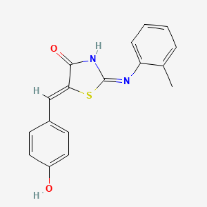 5-(4-hydroxybenzylidene)-2-[(2-methylphenyl)amino]-1,3-thiazol-4(5H)-one