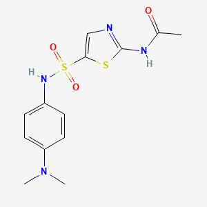 N-[5-({[4-(dimethylamino)phenyl]amino}sulfonyl)-1,3-thiazol-2-yl]acetamide