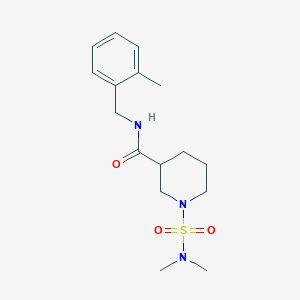 molecular formula C16H25N3O3S B6039879 1-[(dimethylamino)sulfonyl]-N-(2-methylbenzyl)-3-piperidinecarboxamide 