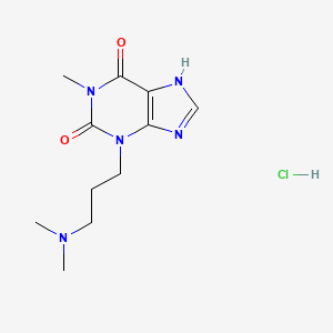 molecular formula C11H18ClN5O2 B6039958 3-[3-(dimethylamino)propyl]-1-methyl-3,7-dihydro-1H-purine-2,6-dione hydrochloride 