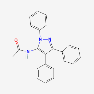 molecular formula C23H19N3O B6039965 N-(1,3,4-triphenyl-1H-pyrazol-5-yl)acetamide 