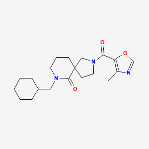 7-(cyclohexylmethyl)-2-[(4-methyl-1,3-oxazol-5-yl)carbonyl]-2,7-diazaspiro[4.5]decan-6-one