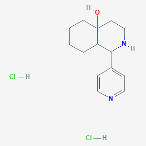 molecular formula C14H22Cl2N2O B6040004 1-(4-pyridinyl)octahydro-4a(2H)-isoquinolinol dihydrochloride 