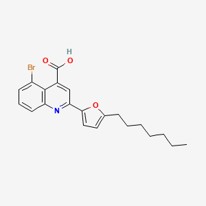 5-bromo-2-(5-heptyl-2-furyl)-4-quinolinecarboxylic acid