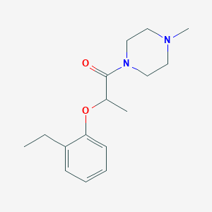 molecular formula C16H24N2O2 B6040032 1-[2-(2-ethylphenoxy)propanoyl]-4-methylpiperazine 