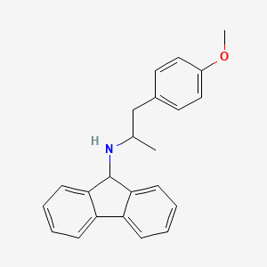 molecular formula C23H23NO B6040068 9H-fluoren-9-yl[2-(4-methoxyphenyl)-1-methylethyl]amine 