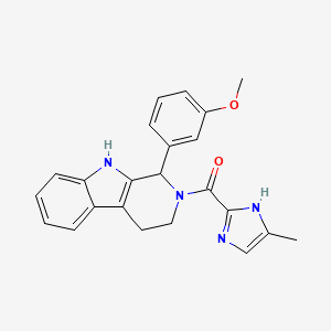 1-(3-methoxyphenyl)-2-[(4-methyl-1H-imidazol-2-yl)carbonyl]-2,3,4,9-tetrahydro-1H-beta-carboline