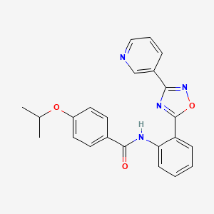 4-isopropoxy-N-{2-[3-(3-pyridinyl)-1,2,4-oxadiazol-5-yl]phenyl}benzamide