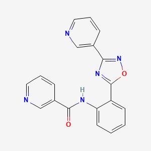 N-{2-[3-(pyridin-3-yl)-1,2,4-oxadiazol-5-yl]phenyl}pyridine-3-carboxamide
