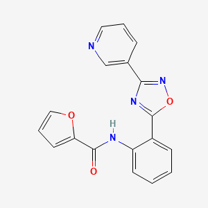 N-{2-[3-(3-pyridinyl)-1,2,4-oxadiazol-5-yl]phenyl}-2-furamide