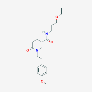 N-(3-ethoxypropyl)-1-[2-(4-methoxyphenyl)ethyl]-6-oxo-3-piperidinecarboxamide