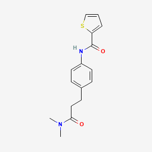 N-{4-[3-(dimethylamino)-3-oxopropyl]phenyl}-2-thiophenecarboxamide