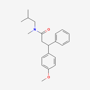 N-isobutyl-3-(4-methoxyphenyl)-N-methyl-3-phenylpropanamide