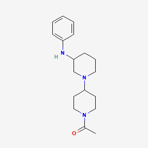 molecular formula C18H27N3O B6040275 1'-acetyl-N-phenyl-1,4'-bipiperidin-3-amine 