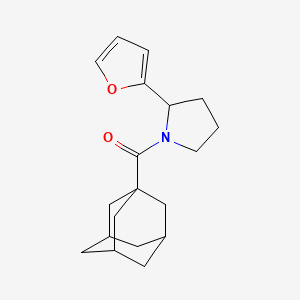 molecular formula C19H25NO2 B6040288 1-(1-adamantylcarbonyl)-2-(2-furyl)pyrrolidine 