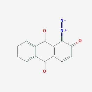molecular formula C14H6N2O3 B6040332 1-diazo-2,9,10(1H)-anthracenetrione 